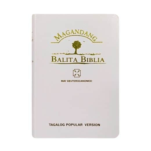 Magandang Balita Biblia | Catholic Bible | 1980 Edition | Flex Cover | Gold Edge | White | Indexing | Deuterocanonical | MBB | Old and New Testament | Philippine Bible Society 2023 | Catholic Bible | Tagalog Bible | Biblia Best Translation | Filipino Language