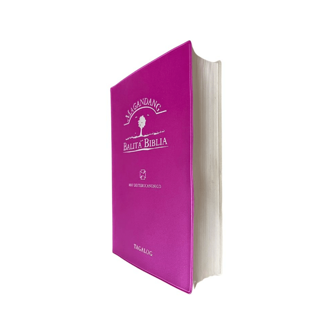 Magandang Balita Biblia | Catholic Bible | 1980 Edition | Flex Cover | Magenta | Small Size | Filipino Language - Image 2