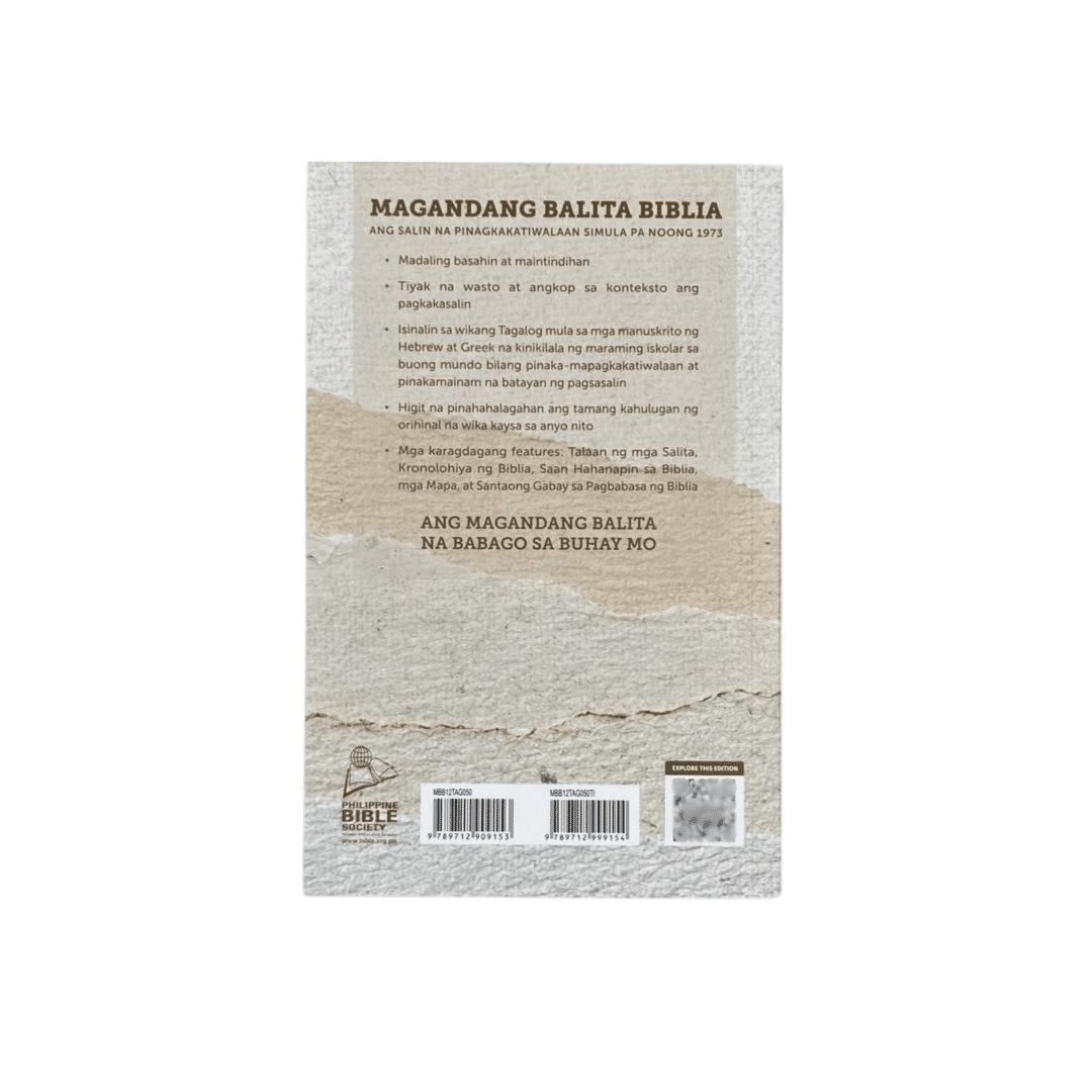 Magandang Balita Biblia | Paperbound Cover | MBB | Old and New Testament | Protestant Edition | Filipino Language- PAPER DESIGN - Image 5